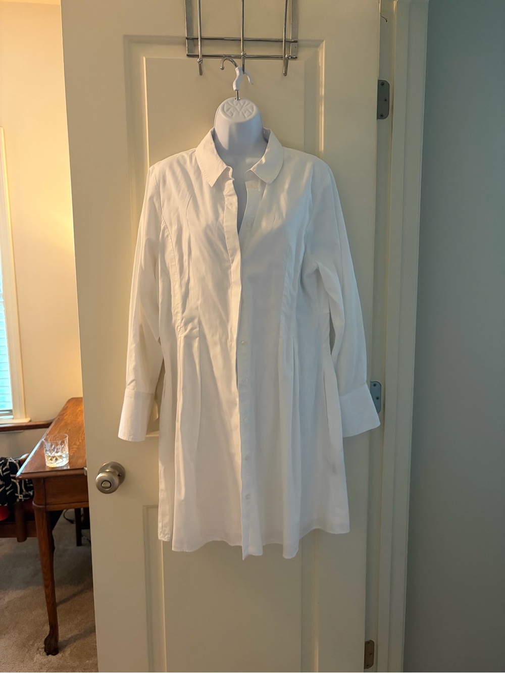 MSK White Mini Shirt Dress